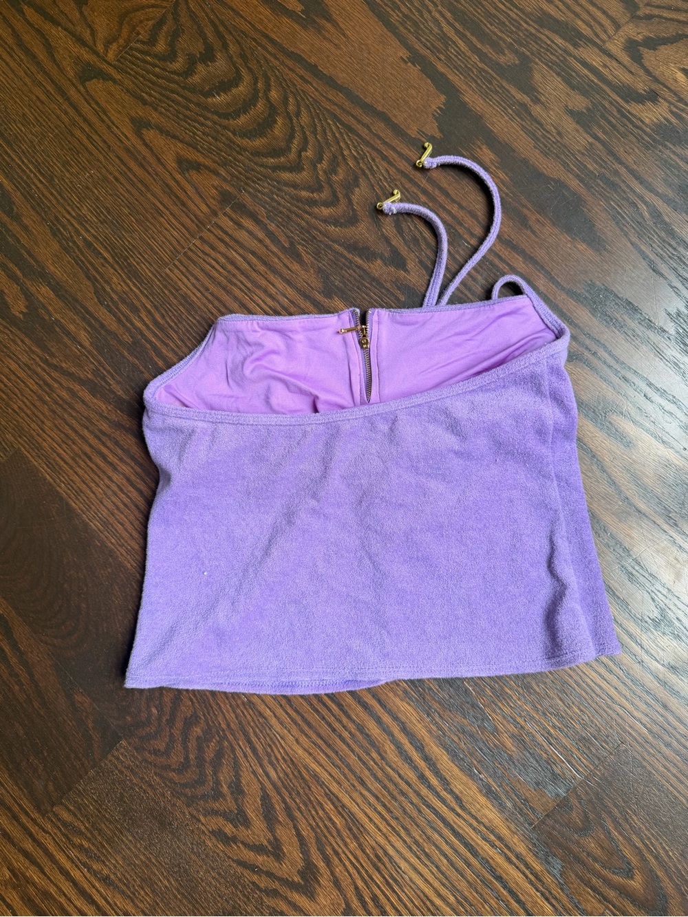 Vintage Juicy Couture terry cloth halter bathing suit top - Picture 2 of 3